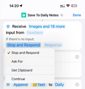 Stop and respond