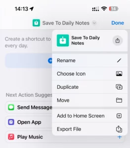 Rename shortcut