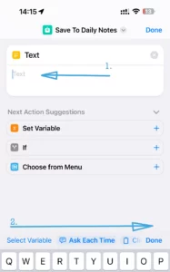 Add input variable