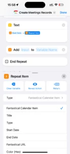 Add variables from loop